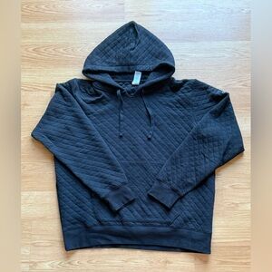 Alo Yoga Black Quilted Stadium Hoodie